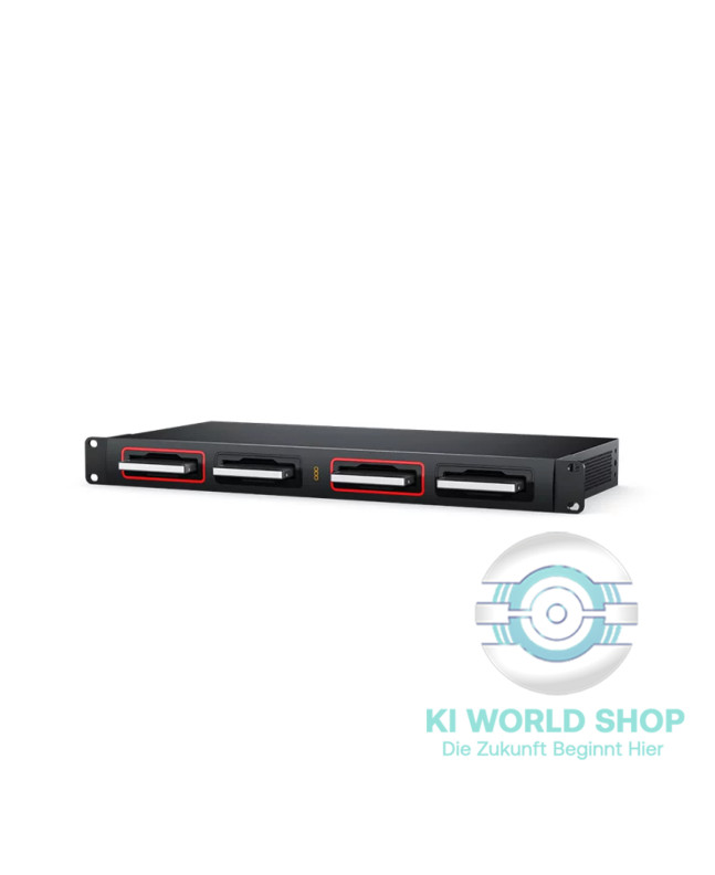 Blackmagic Cloud Dock 4 – kompaktes 1-HE Rack-Dock für kollaboratives Arbeiten in der Cloud