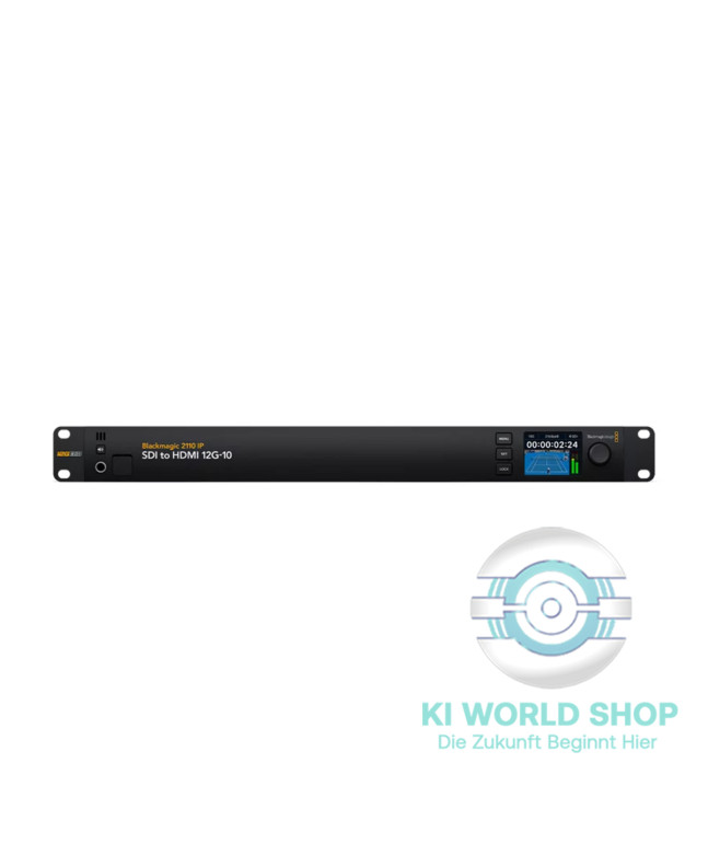 Blackmagic 2110 IP SDI to HDMI 12G-10 – 2110/SDI-zu-HDMI-Konverter mit 10 XLR Audio-Out