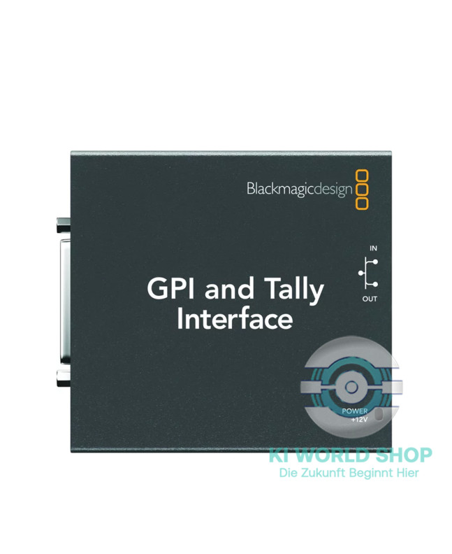Blackmagic Design ATEM GPI und Tally Interface – Schnittstelle zur Anbindung von Tally-Signalen und GPI-Steuerungen an ATEM-Switcher, erhältlich bei KI-Worldshop.