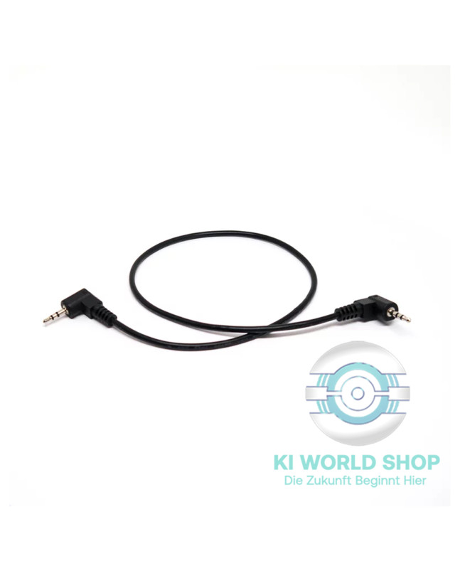 Blackmagic Design LANC Kabel für URSA Mini, 350 mm – schwarzes Steuerkabel mit abgewinkelten 2,5-mm Klinkensteckern