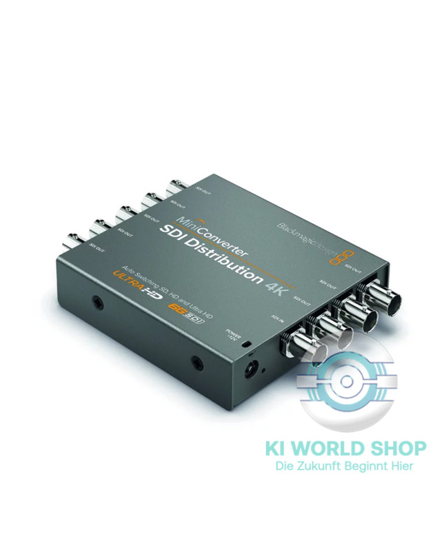 Blackmagic Design Mini Converter SDI Distribution 4K mit 1x SDI In und 8x neugetakteten Ausgängen, 6G-SDI, Ultra HD