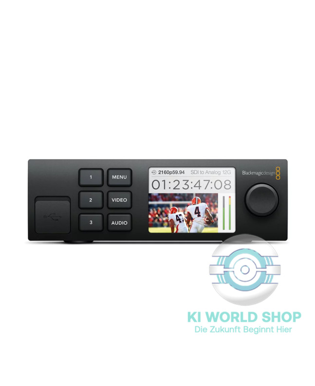 Blackmagic Design Teranex Mini Smart Panel – Frontbedienfeld mit LCD und Steuertasten