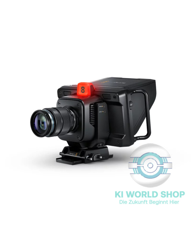 Blackmagic Studio Camera 4K Plus G2 – kompakte 4K-Studiokamera mit großem 7-Zoll-Sucher und Tally