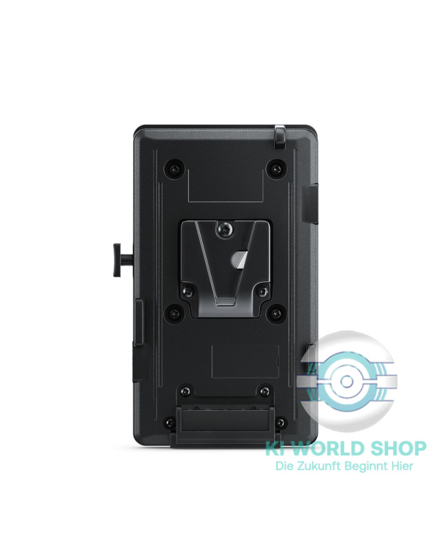 D-Tap Anschluss an der Blackmagic URSA V-Mount Battery Plate im Detail