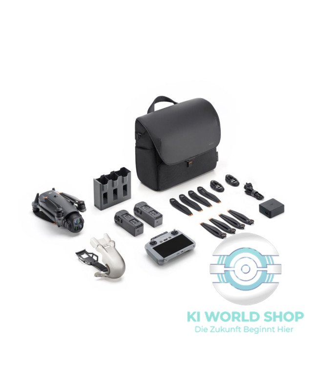 DJI Mavic 4 Pro Fly More Combo Drohne mit DJI RC2 Fernsteuerung und Zubehör wie Akkus, Propeller und Tasche