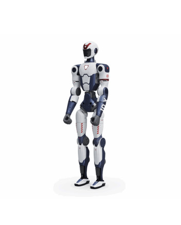 Zweibeiniger Unitree R1 Roboter mit realitätsnaher Bewegungsdynamik
