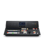 Blackmagic ATEM Television Studio HD8 ISO – Draufsicht auf das Bedienpanel mit Tasten, Fadern und Display