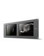 Blackmagic Design SmartScope Duo 4K 2 dual 8-inch rack-mount monitor with waveform, vectorscope and audio meters for 6G-SDI sources, angled view
