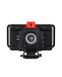 Blackmagic Studio Camera 4K Pro G2 – Seitenansicht mit Anschlüssen und seitlichen Griffen