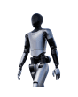 MagicBot Gen1 humanoider Roboter in Schrittposition mit glänzender Verkleidung