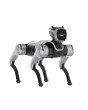 MagicDog KI-Roboterhund mit leicht seitlichem Blick und lächelndem Gesicht auf dem Bildschirm